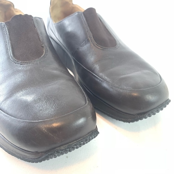 Clarks brown slip on low platform loafers size 9 M - Picture 5 of 8